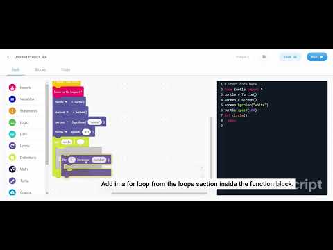 Learn Using function to draw shapes in python.