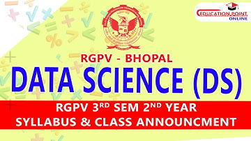 Data Science (DS) RGPV B.Tech 3rd Sem 2nd Year Syllabus & Class Announcement