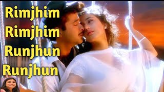 90s Romantic Song💕 |Rimjhim Rimjhim Runjhun Runjhun|❤️1942 A Love Story✨|Bollywood Romantic Song|