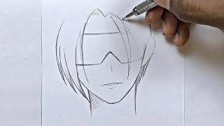 تعلم رسم فتاة سايبورغ خطوة بخطوة | رسم انمي سهل