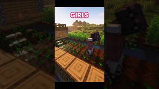 How Girls Vs Boys Play Minecraft 😳 #Shorts #Minecraft #Viral