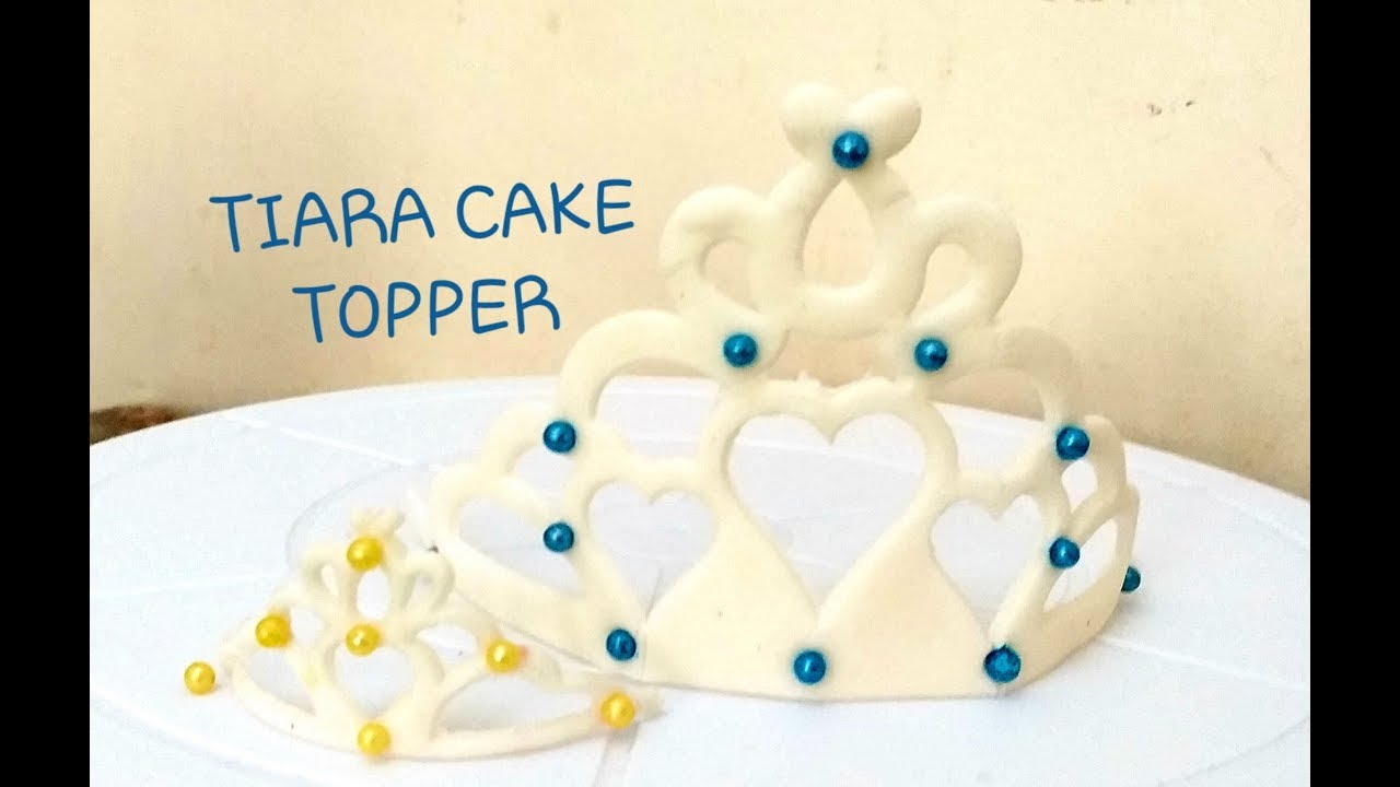 Tiara cake Topper/crown cake Topper/how to make princess tiara cake