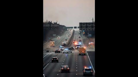 Distracted Driver Crashes Into Attenuator Truck - DRAMATIC CRASH #carcrash #dashcam #shorts