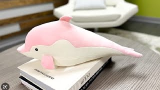 AYOKA Weighted Stuffed Animals 3 5 lbs Review, Meet my new dolphin Flippers who is very well made