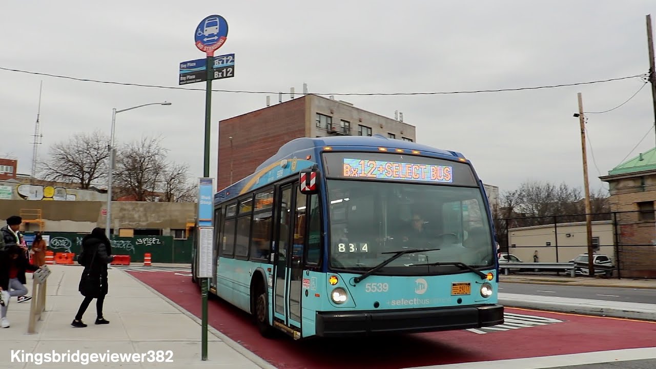 MTA New York City Bus: 2018 Nova Bus LFS Articulated 5539 on the Bx12