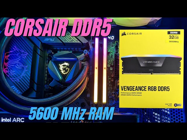 Corsair Vengeance 32GB (2 x 16GB) DDR5 Memory RAM (CMK32GX5M2B5600C36) 5600  Mhz