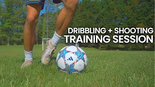 Individual Dribbling & Finishing Training Session | Dribbling and Shooting