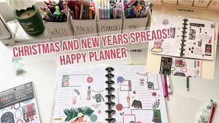 CHRISTMAS AND NEW YEAR SPREAD (2 in 1!) HAPPY PLANNER
