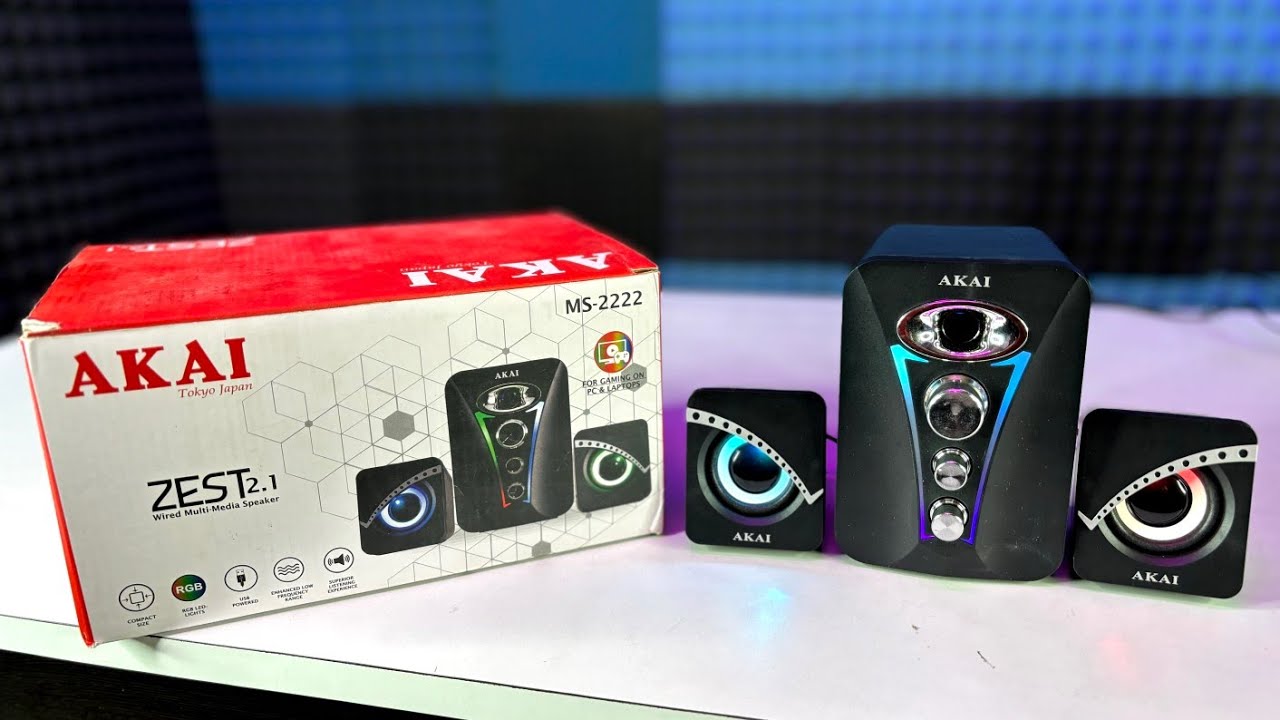 AKAI Zest MS2222 22W 2.1 Channel Gaming Speaker with Subwoofer