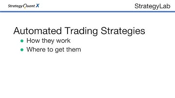 2. How automated trading works and where to get strategies?