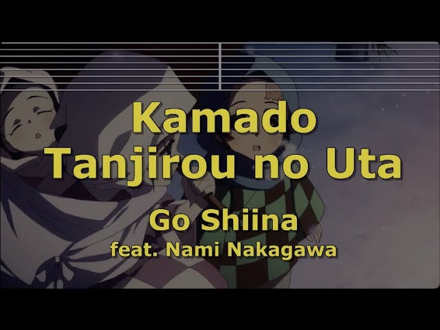 Karaoke♬ Kamado Tanjirou no Uta - Go Shiina .feat Nami Nakagawa 【No Guide】 Demon Slayer class=