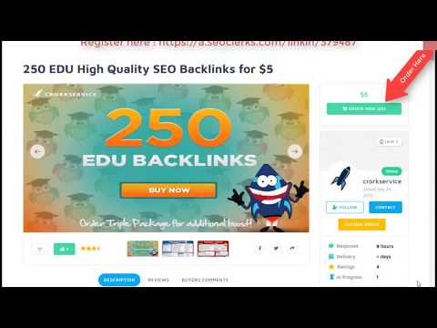 250 EDU High Quality SEO Backlinks Just For $5 On SEOClerks