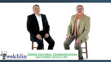 Cross-Cultural Communication:  How Formal Should I Be?