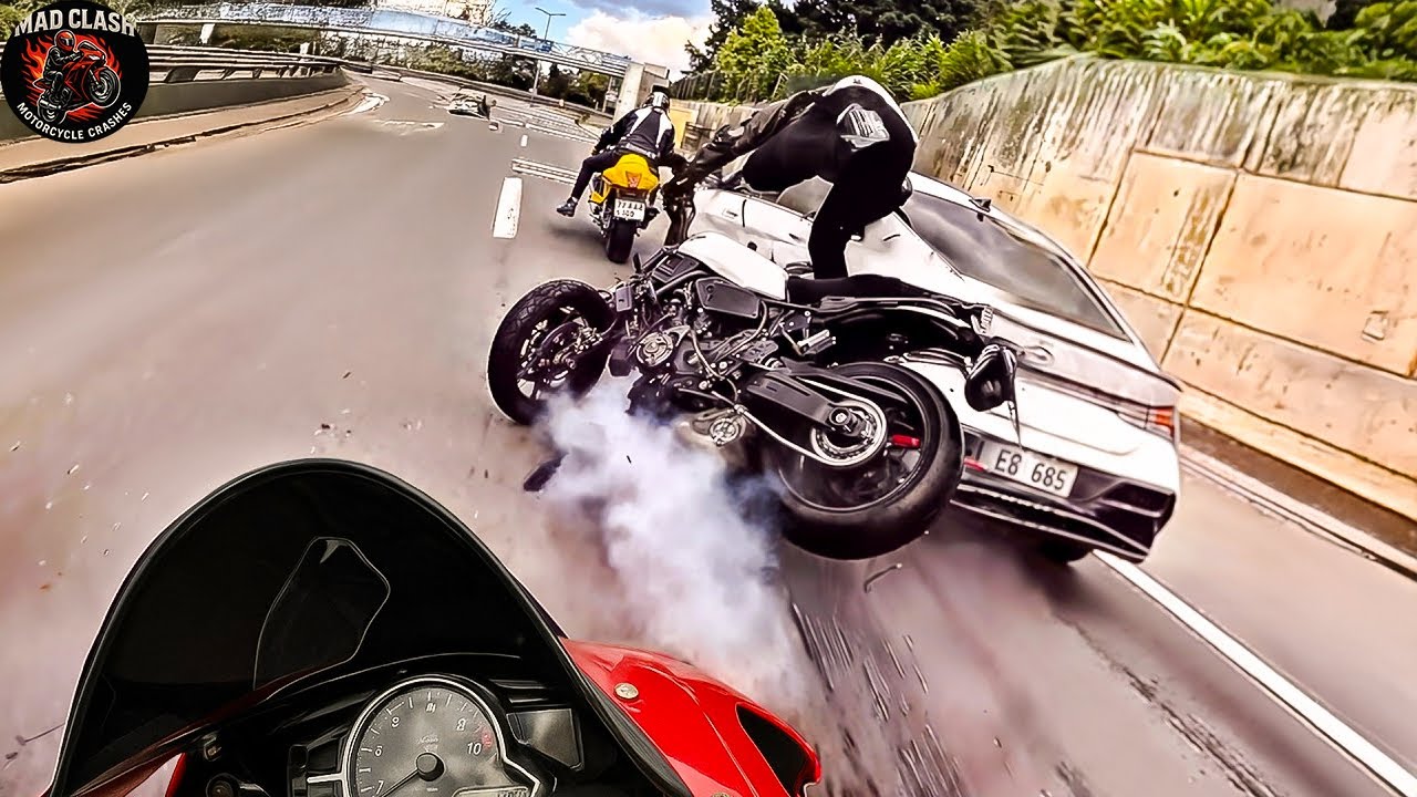 Most INSANE Motorcycle Crashes & Close Calls! BIKERS HAVING WORST DAY EVER | Motorcycle Crashes 2025