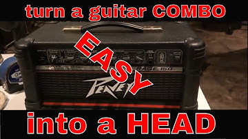 How to turn a small combo guitar amp into a head part 2