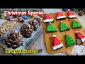 Christmas Special Brownie Pinecone and Designer Brownie | Eggless Brownie without Condensed milk