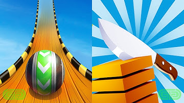 Sky Rolling Ball 3D Vs Slice It All Android iOS Mobile Gameplay Walkthrough 7341