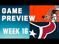 Cleveland Browns vs. Houston Texans | 2023 Week 16 Game Preview