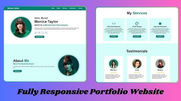 Fully Responsive Personal Portfolio Website using HTML CSS and JavaScript | Portfolio Website HTML