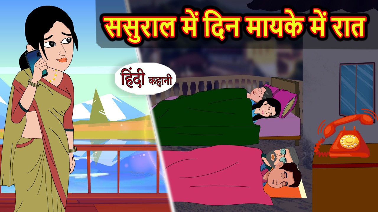 ससुराल में दिन मायके में रात Bedtime Stories | Moral Story | Kahani | Stories in Hindi Funny Comedy