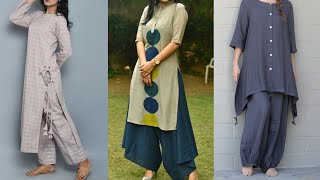 Designer Kurti #Plazo for #Summer || Latest #Cotton Long Kurti Plazo Designs 2020 || Simple  Plazo