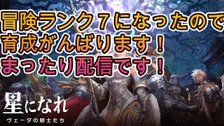 【星になれ　ヴェーダの騎士たち】冒険ランク７になったので本格的に育成頑張ります！