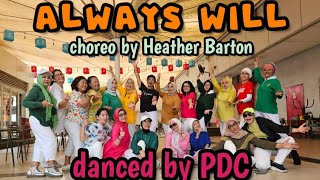 Always Will line dance, chor.by Heather Barton(SCO), danced by Poppy's Dance Class(INA)