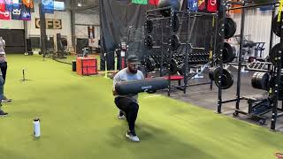 Water Bag Walking Lunges