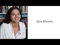 Interview with Zoe Bloom