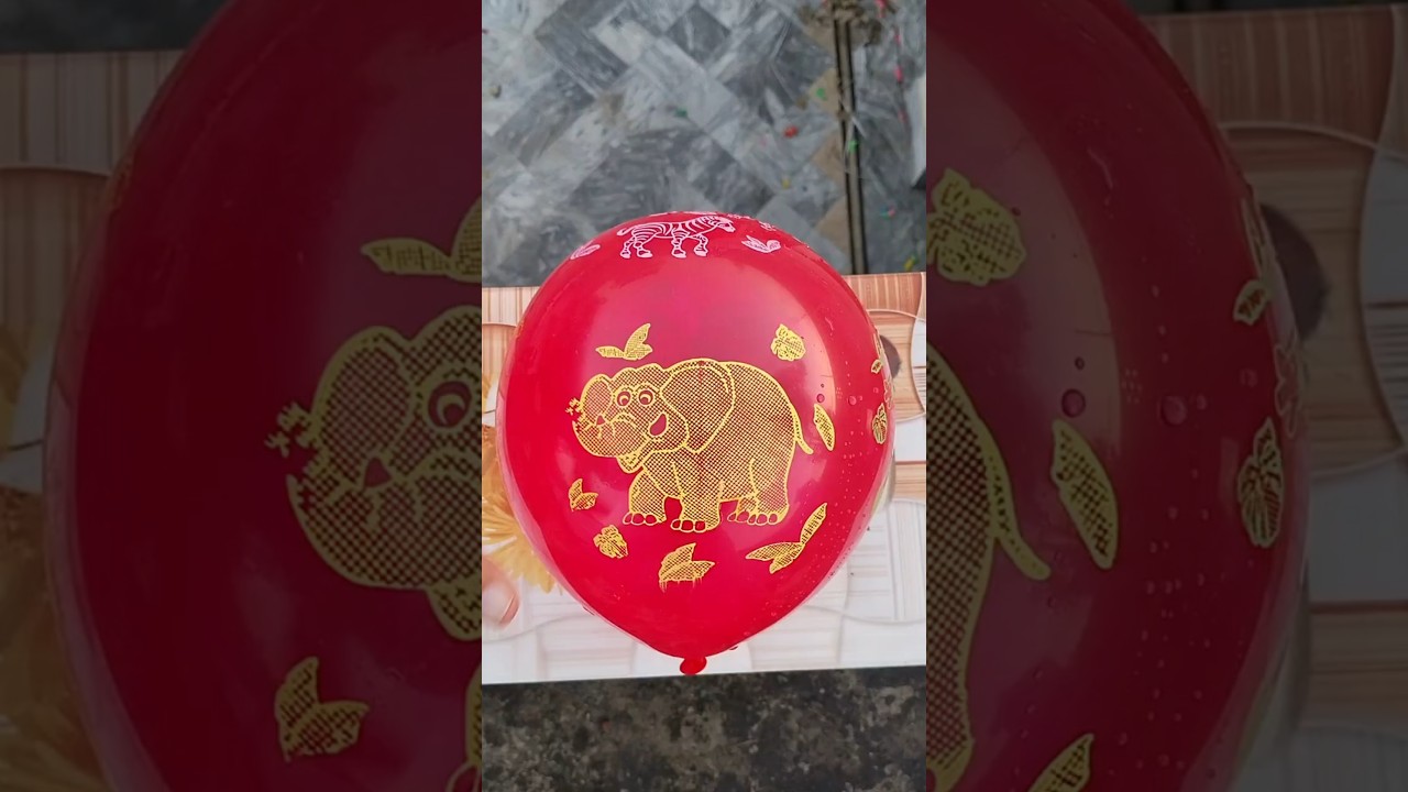 Experiment: Water Balloon from Rooftop 💦 💨  Red Vs Green Baloon Pop Fun Satisfying 