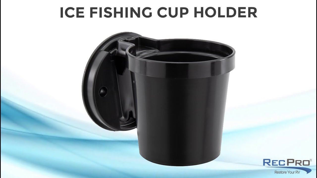 Ice Fishing Cup Holder with Quick Wall Mount - RecPro