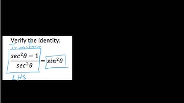 HPC 5.2.1, Intro to Verifying Trig Identities in Standard Form