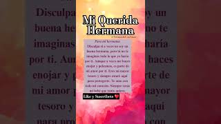 🔴 Mi Querida Hermana: Frases y Reflexiones Hermosas #frases #reflexiones #shortsviral