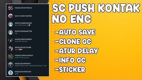 SC BOT PUSH KONTAK AUTO SAVE, NO ENC 100%