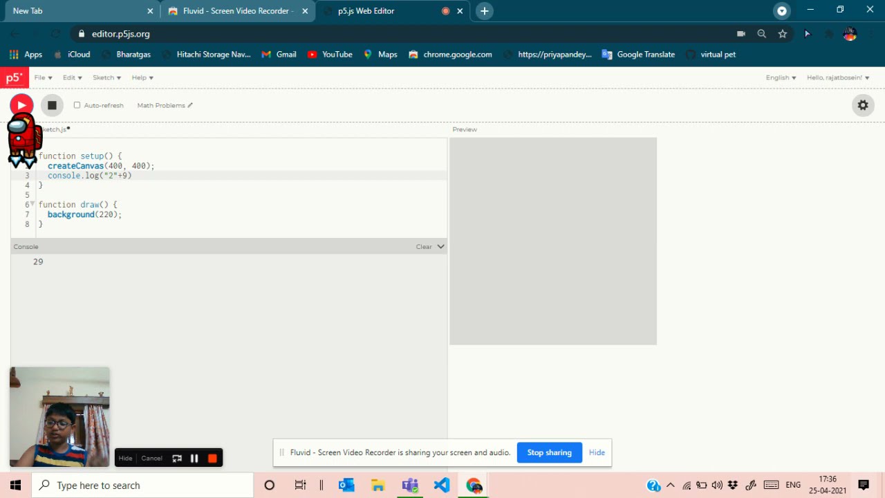 How to do Maths and Physics problems with p5.js Web editor Tutorial ...