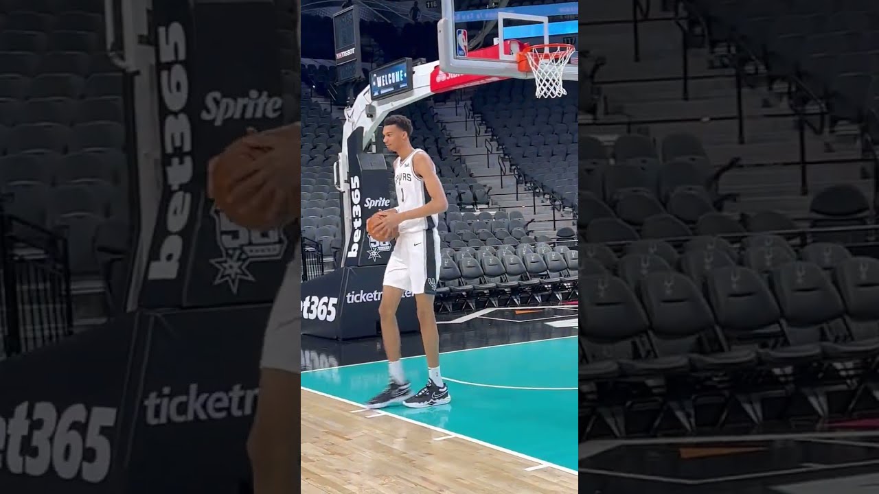 Victor Wembanyama In A Spurs Jersey Shorts