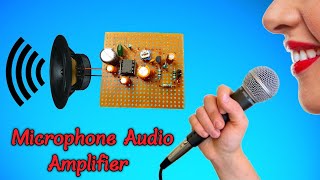 How to make Microphone_Audio_Amplifier using LM386 ||