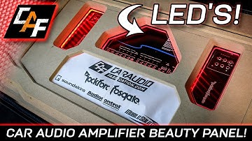 HOW TO - LED acrylic amplifier beauty panel - CarAudioFabrication