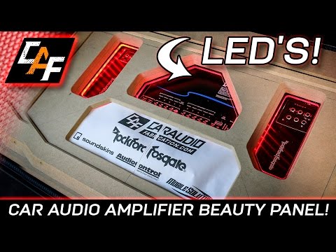 HOW TO - LED acrylic amplifier beauty panel - CarAudioFabrication