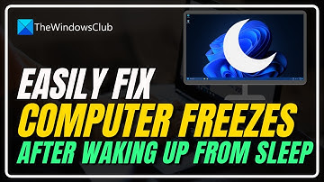 Computer freezes after waking up from Sleep