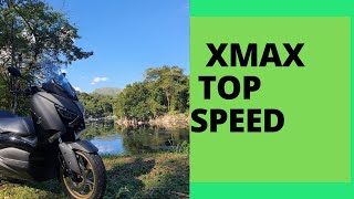 XMAX 250 em rodovia, Top Speed 140 KM/h