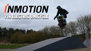 Inmotion V14 learning to jump better with Fox Motion Motocross Boots !!!
