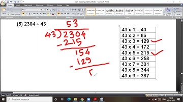 Multiplication and Division # problem set 15 # std  5 # part 2 # lecture video