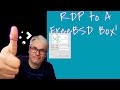 Need to rdp to a freebsd box heres how