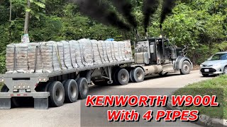 Unique 4 Pipe - W900L Up Hill Loaded with 38T Cement