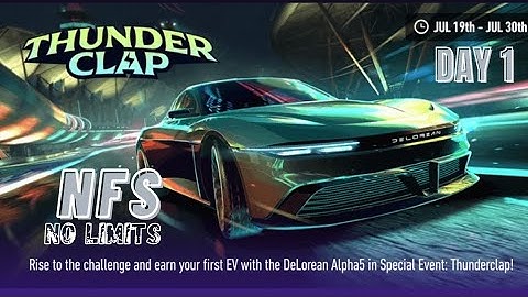 Need for speed no limits thunder clap special event