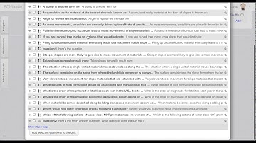Setting up a Moodle quiz and adding questions