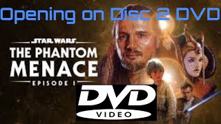 Opening To Star Wars Episode 1 The Phantom Menace 2001 Dvd Disc 2