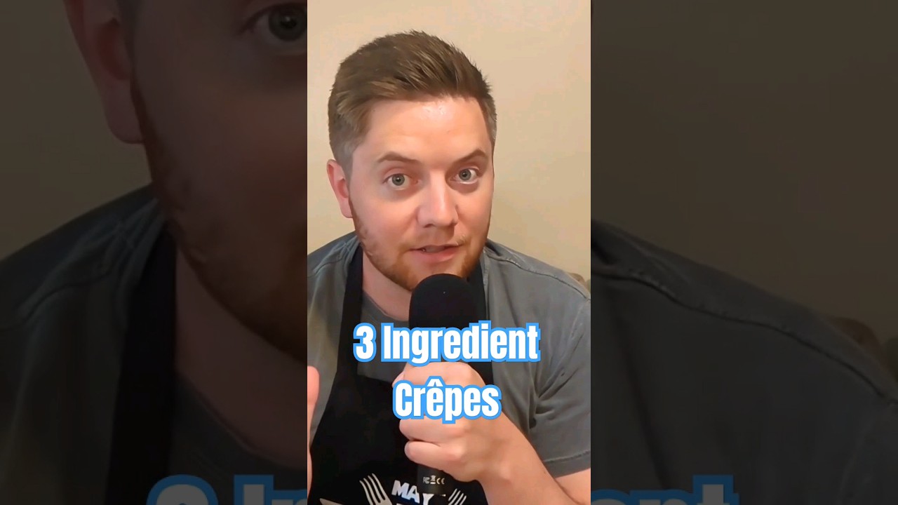 Super Quick 3 Ingredient Crêpes! 