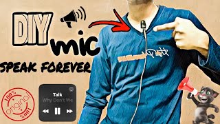 how to make mic at home easy with ?  working.how to make collar mic.diy mic for youtube channel ?